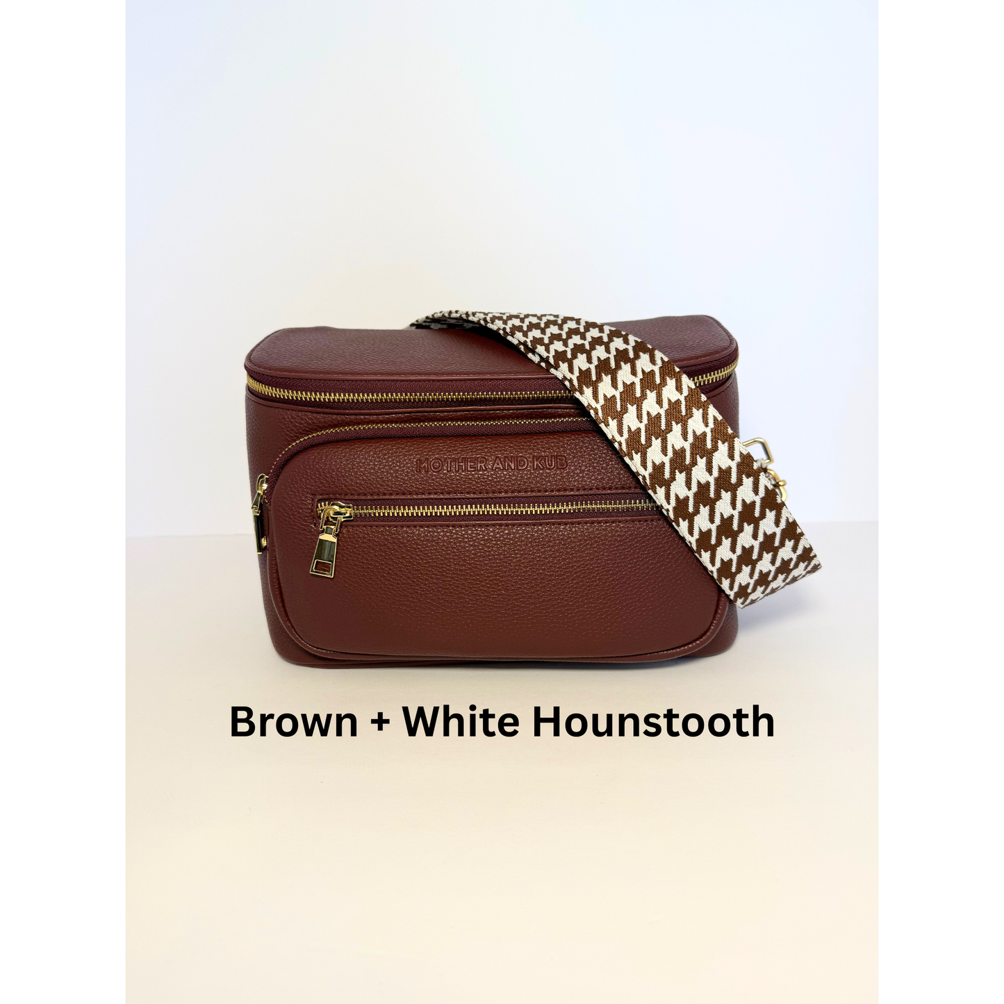 Zoey Crossbody Diaper Bag 2.0- Burgundy