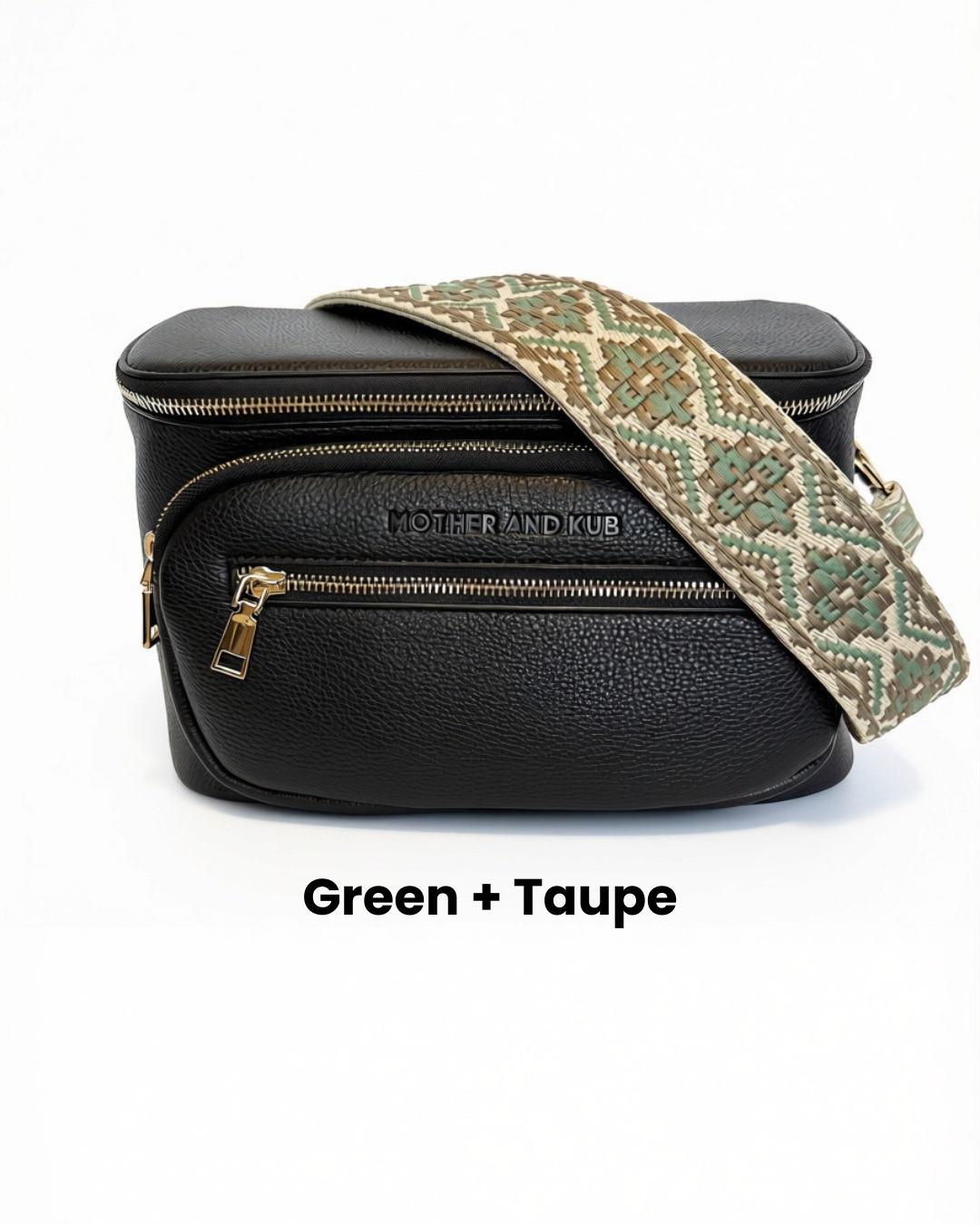 Zoey Crossbody Diaper Bag 2.0- Black