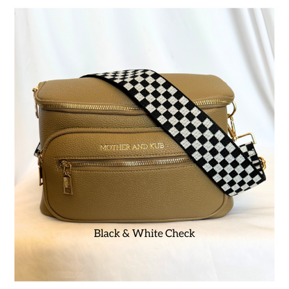 Zoey Crossbody Bag-Brown + Strap