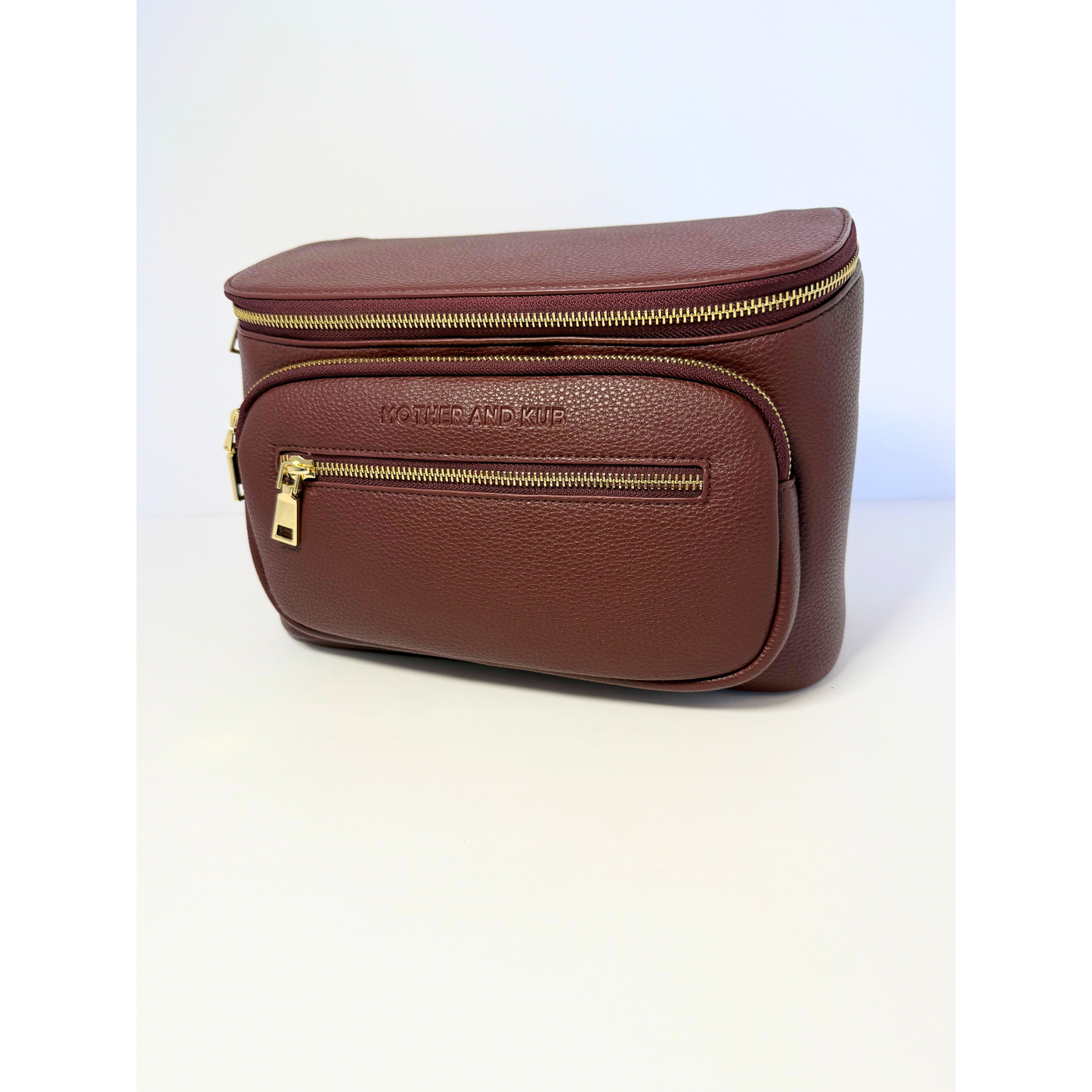 Zoey Crossbody Diaper Bag 2.0- Burgundy