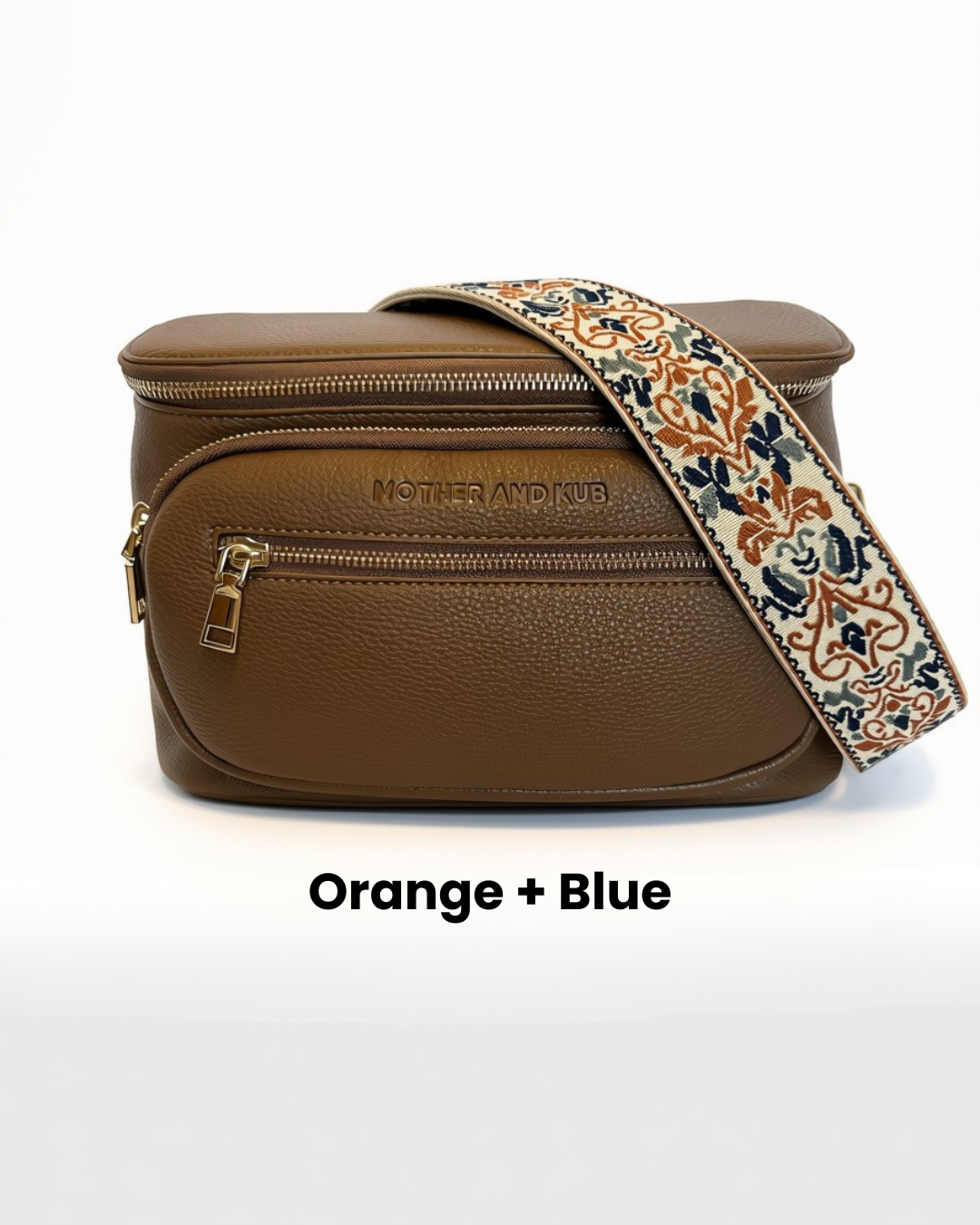 Zoey Crossbody Diaper Bag 2.0- Brown