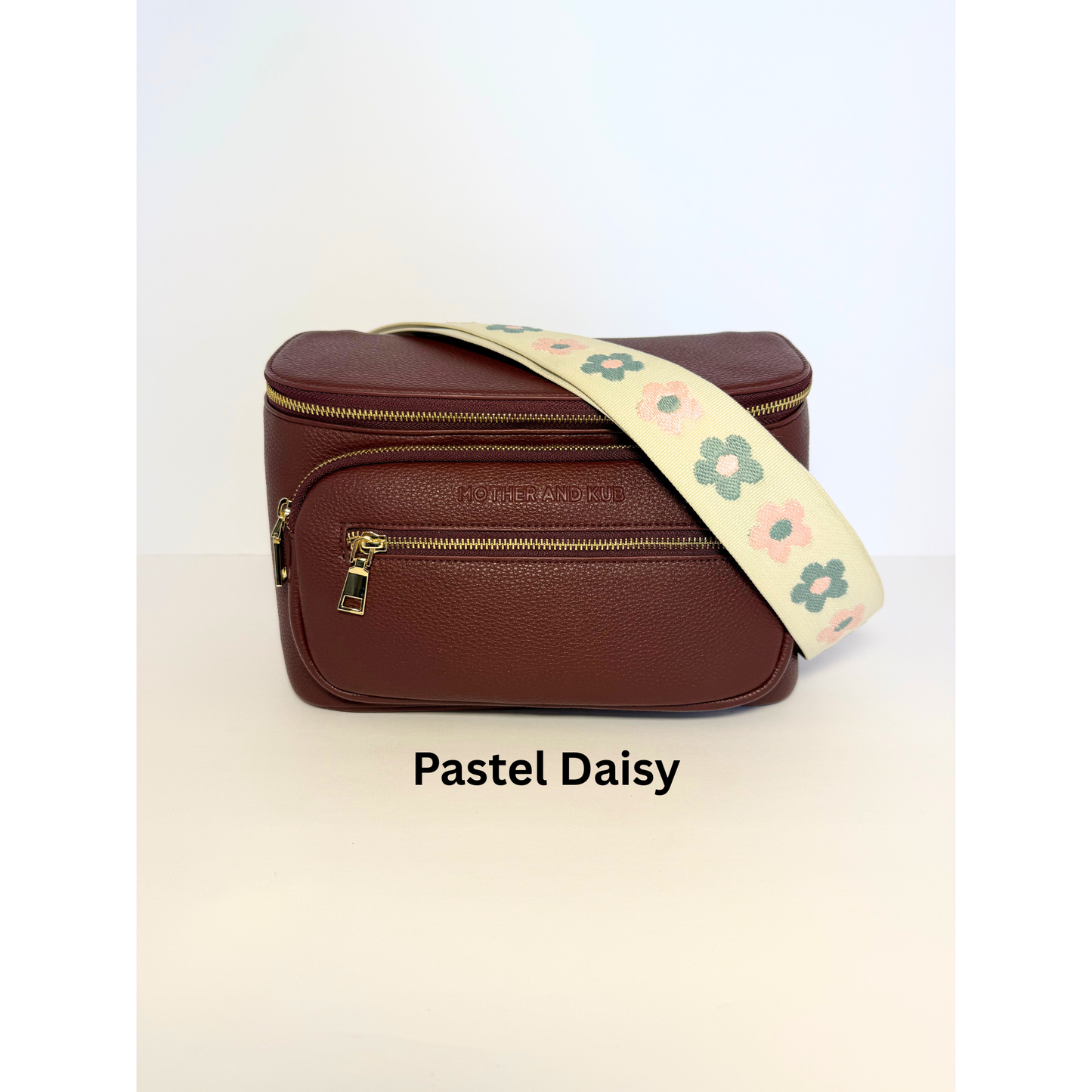 Zoey Crossbody Diaper Bag 2.0- Burgundy