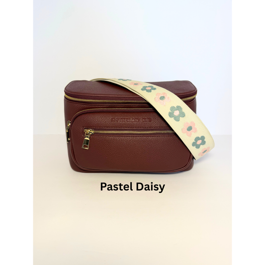 Zoey Crossbody Diaper Bag 2.0- Burgundy