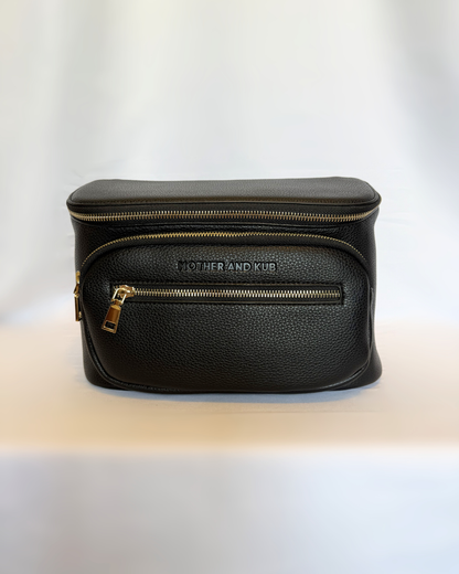 Zoey Crossbody Diaper Bag 2.0- Black
