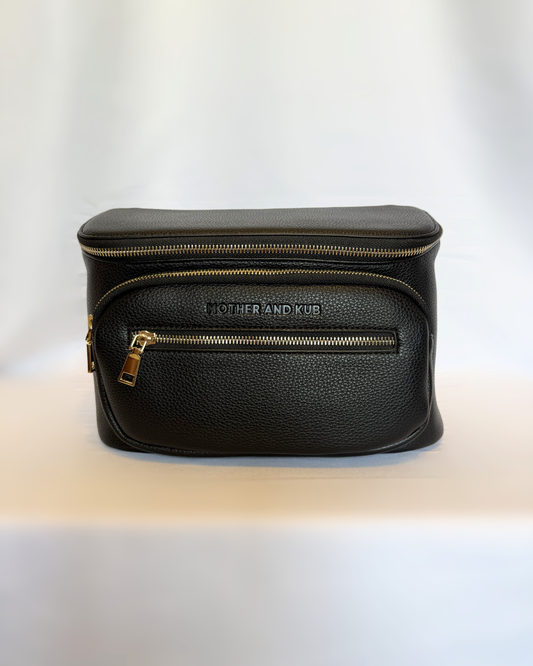 Zoey Crossbody Diaper Bag 2.0- Black