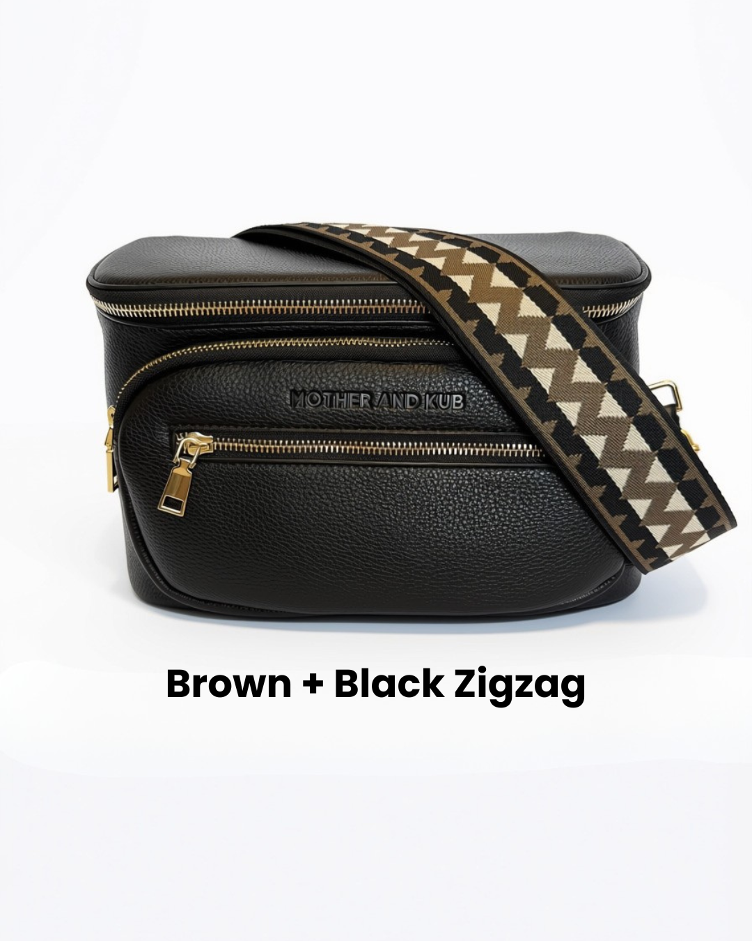 Zoey Crossbody Diaper Bag 2.0- Black