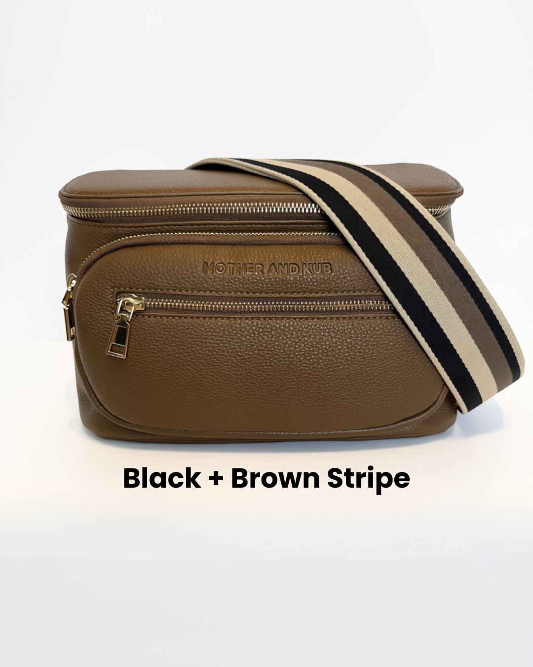 Zoey Crossbody Diaper Bag 2.0- Brown