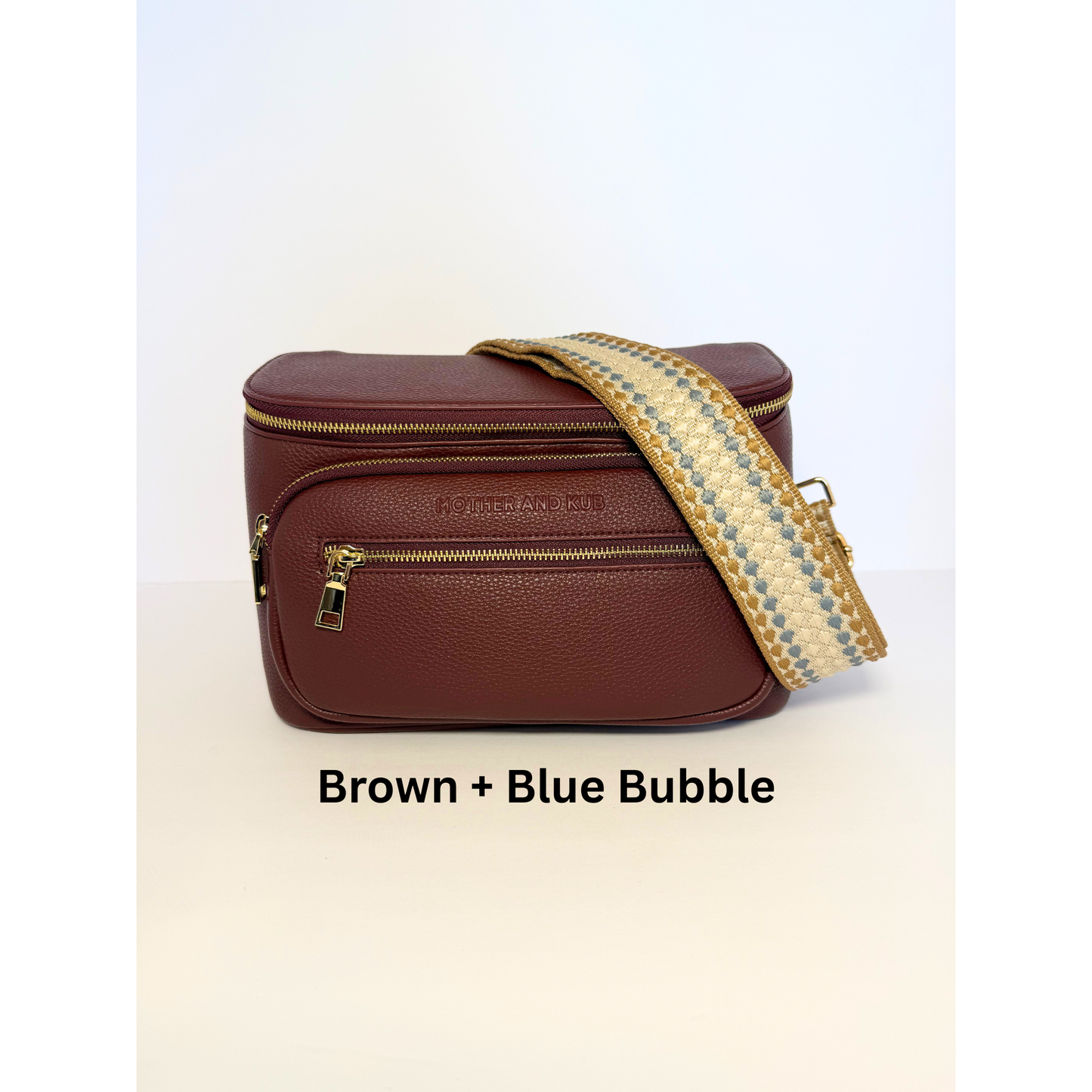 Zoey Crossbody Diaper Bag 2.0- Burgundy