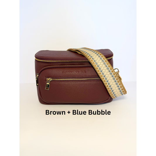 Zoey Crossbody Diaper Bag 2.0- Burgundy