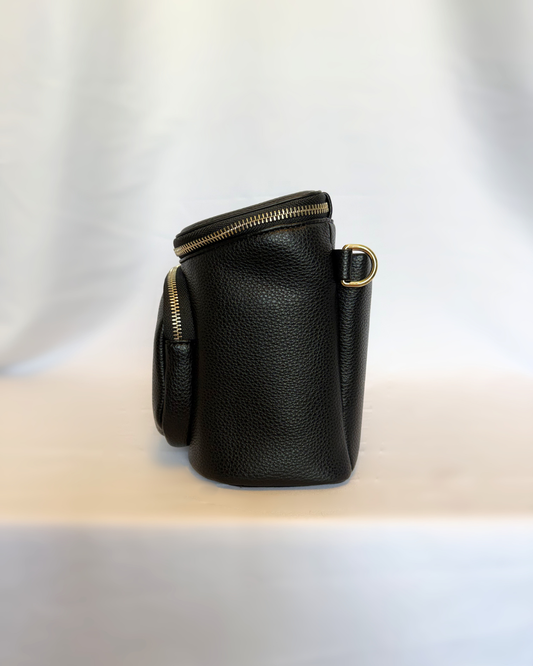 Zoey Crossbody Diaper Bag 2.0- Black