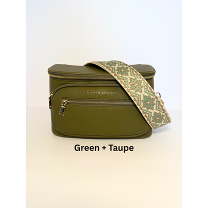 Zoey Crossbody Diaper Bag 2.0- Olive