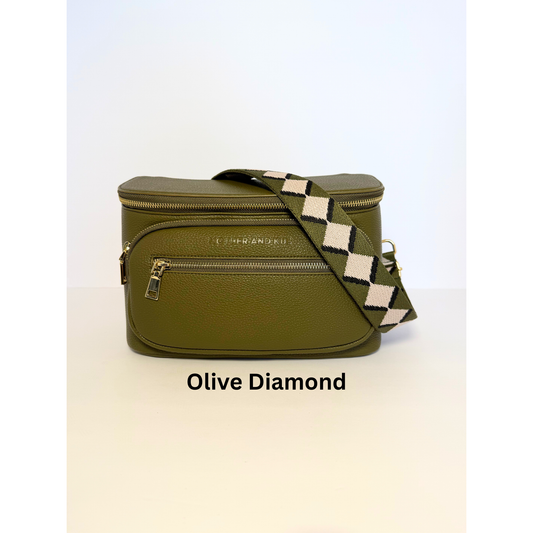 Zoey Crossbody Diaper Bag 2.0- Olive