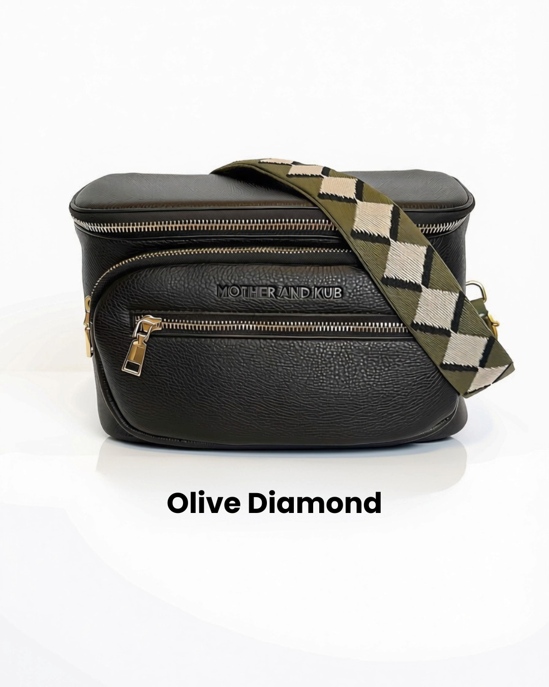 Zoey Crossbody Diaper Bag 2.0- Black
