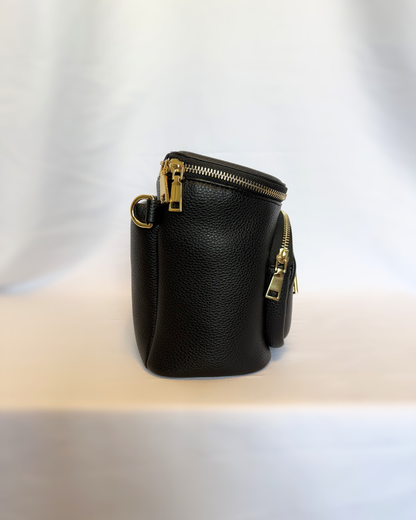 Zoey Crossbody Diaper Bag 2.0- Black