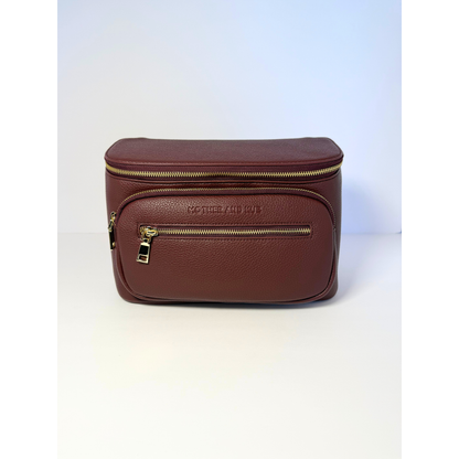 Zoey Crossbody Diaper Bag 2.0- Burgundy
