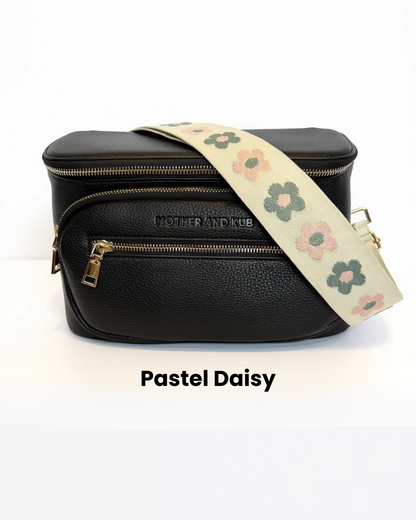 Zoey Crossbody Diaper Bag 2.0- Black