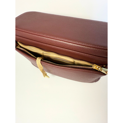 Zoey Crossbody Diaper Bag 2.0- Burgundy