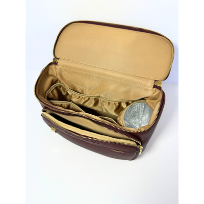 Zoey Crossbody Diaper Bag 2.0- Burgundy