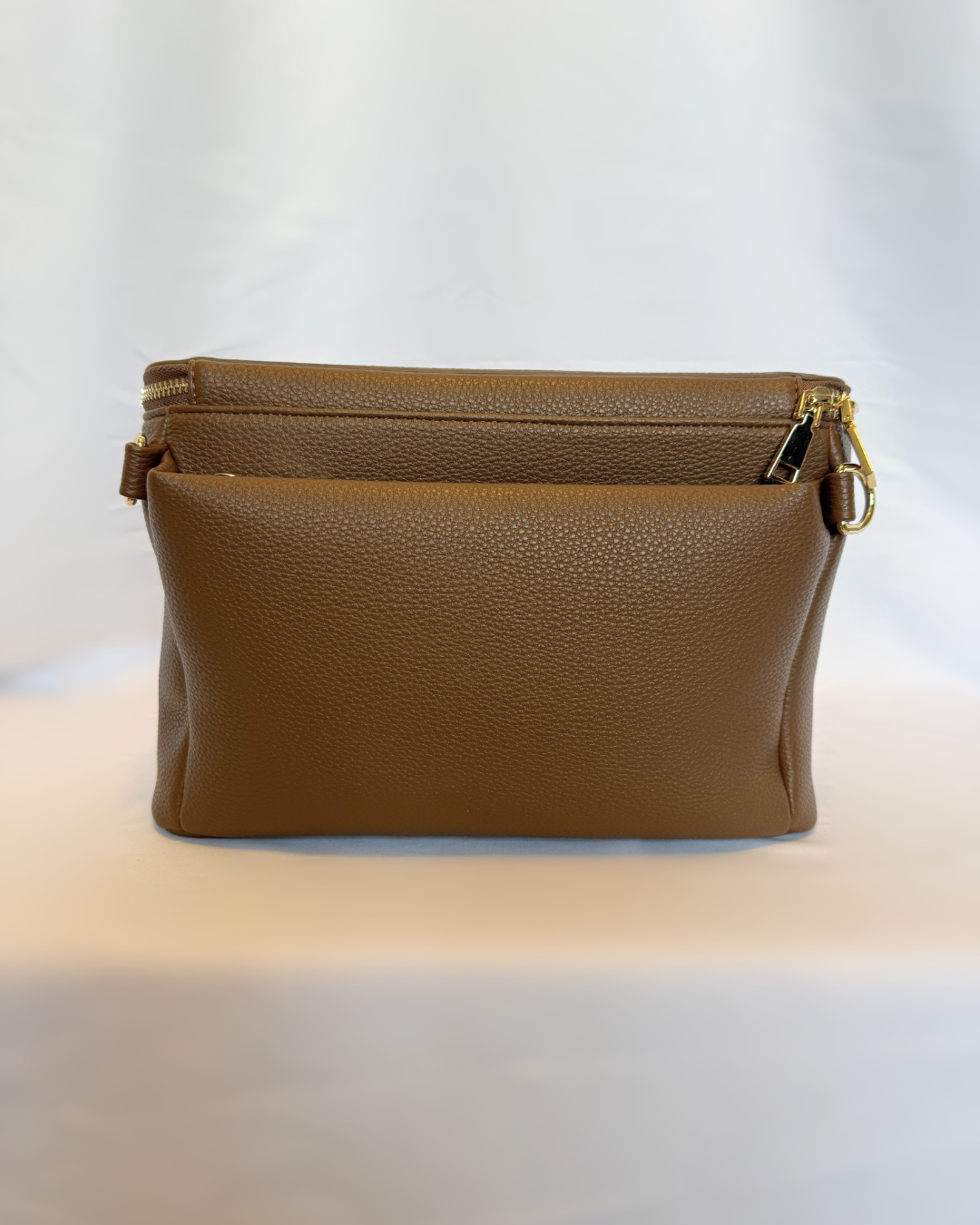 Zoey Crossbody Diaper Bag 2.0- Brown