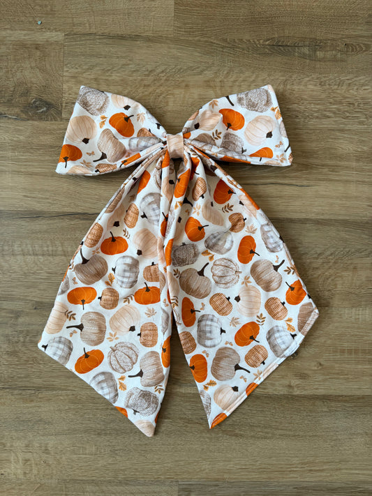 Large Pumpkin Bow