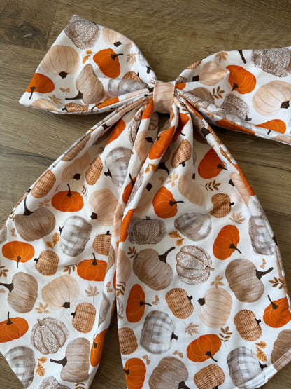Large Pumpkin Bow
