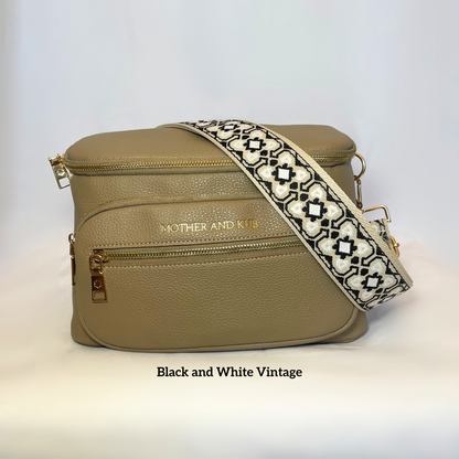 Zoey Crossbody Bag-Brown + Strap